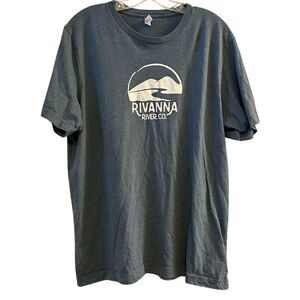 Rivanna River Co. Graphic Tee Blue XL Short‎ Sleeve Nature Print